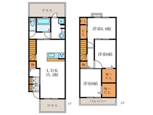 プルミエール桂Ⅲの物件間取画像